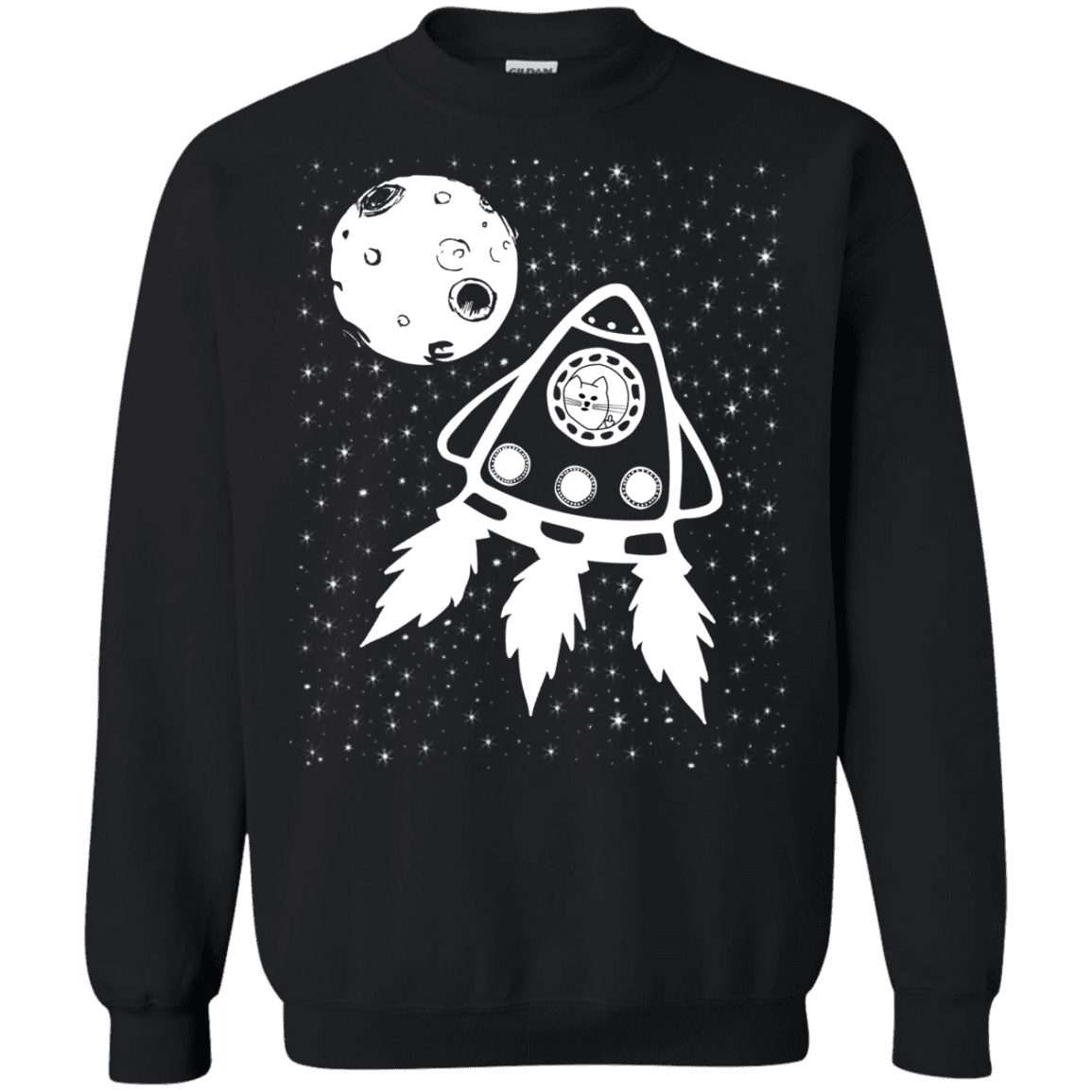 Sweatshirts Black / S Catstronaut Crewneck Sweatshirt