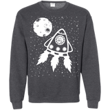 Sweatshirts Dark Heather / S Catstronaut Crewneck Sweatshirt