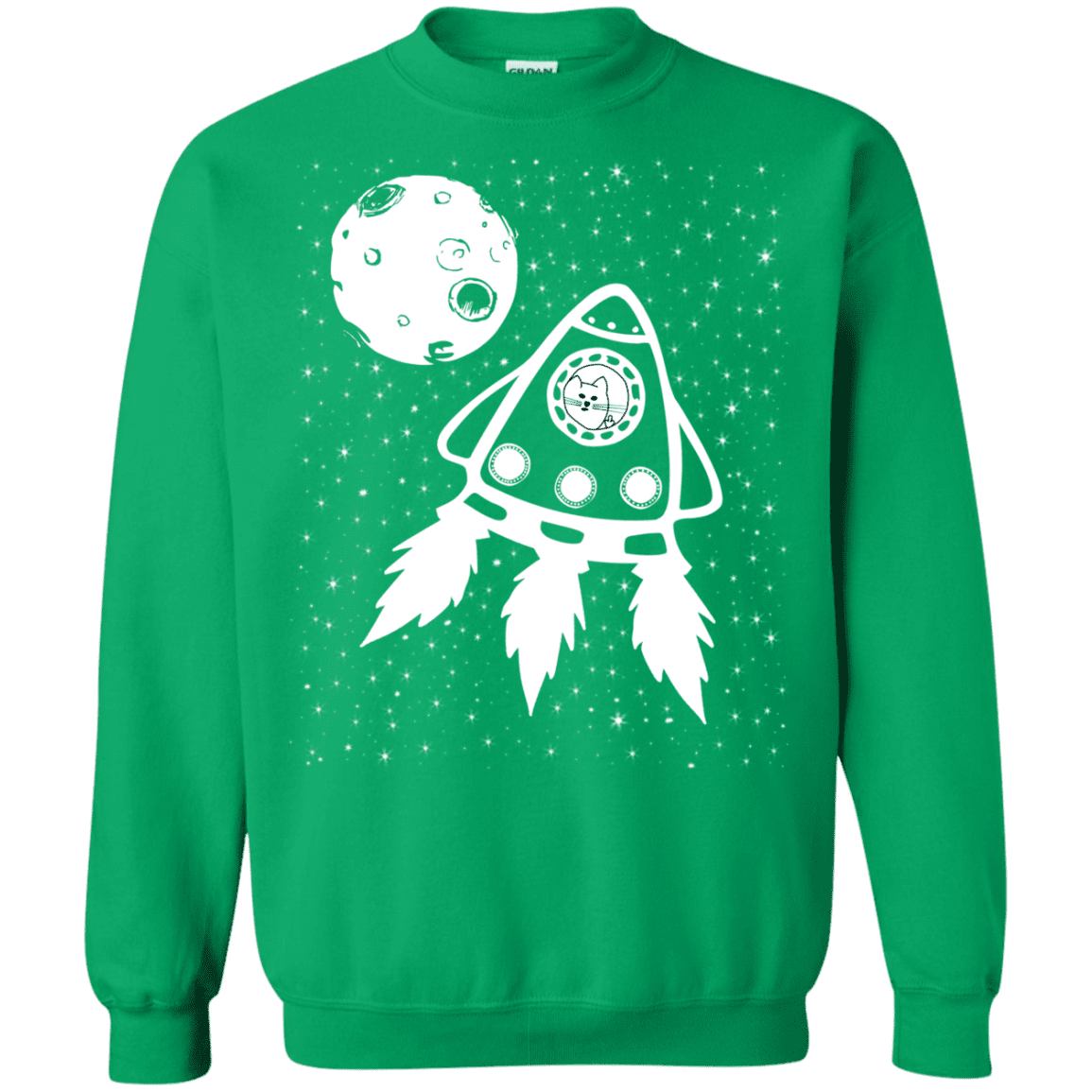 Sweatshirts Irish Green / S Catstronaut Crewneck Sweatshirt