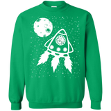 Sweatshirts Irish Green / S Catstronaut Crewneck Sweatshirt