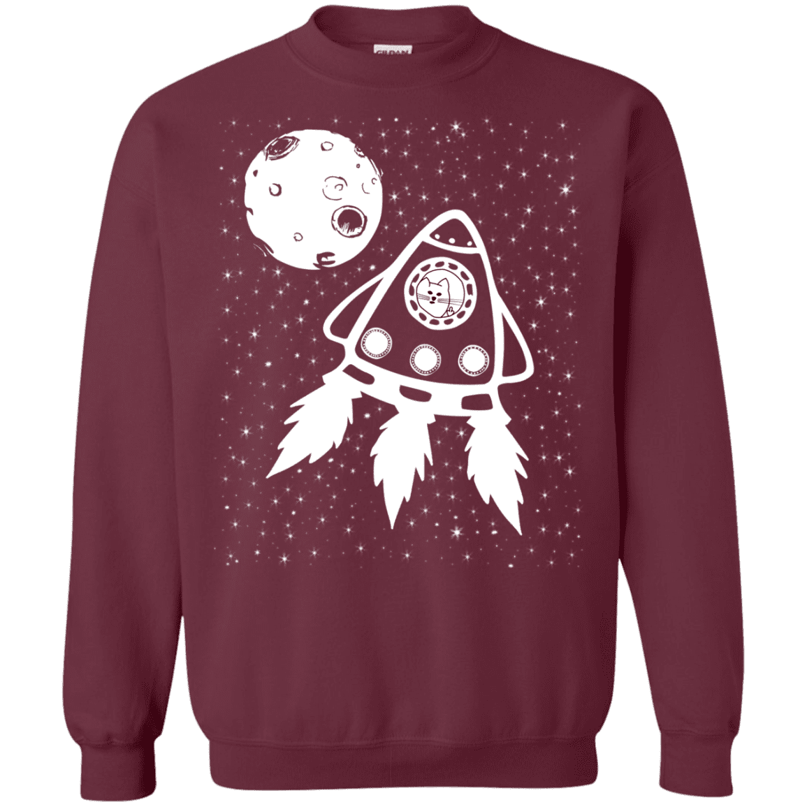 Sweatshirts Maroon / S Catstronaut Crewneck Sweatshirt