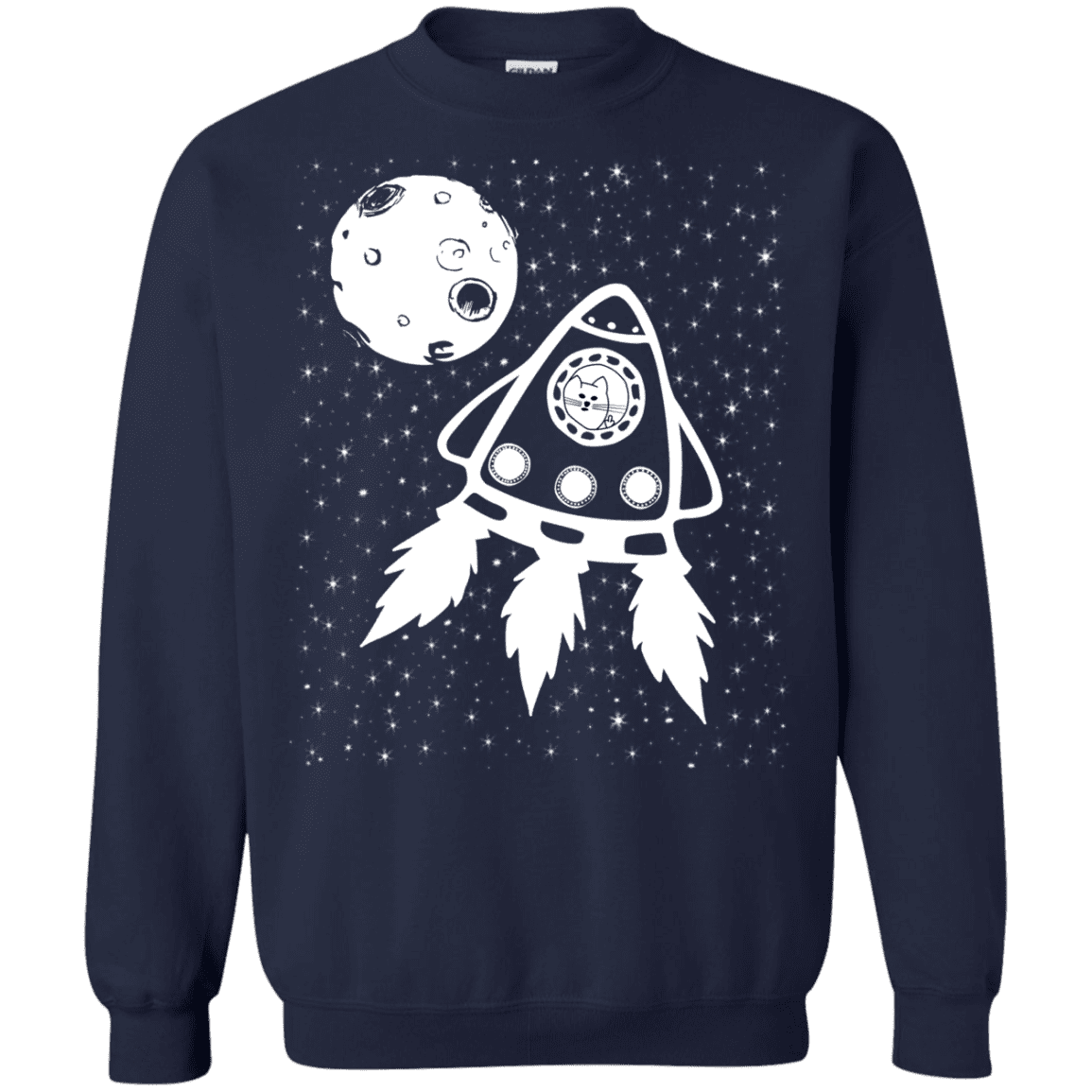 Sweatshirts Navy / S Catstronaut Crewneck Sweatshirt