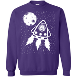 Sweatshirts Purple / S Catstronaut Crewneck Sweatshirt