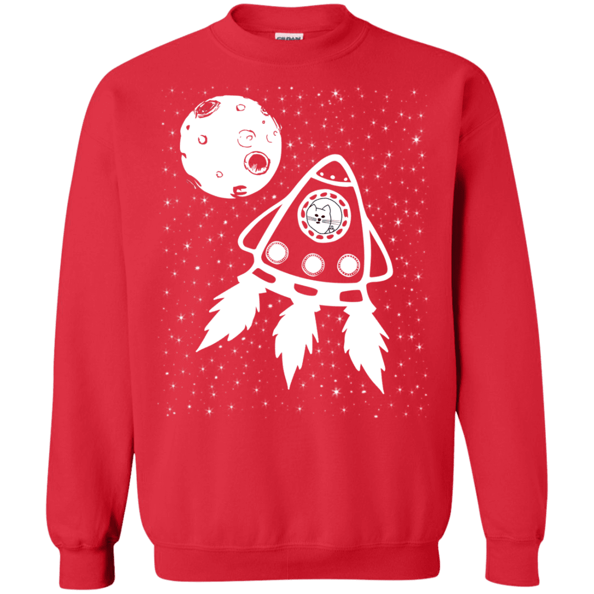 Sweatshirts Red / S Catstronaut Crewneck Sweatshirt