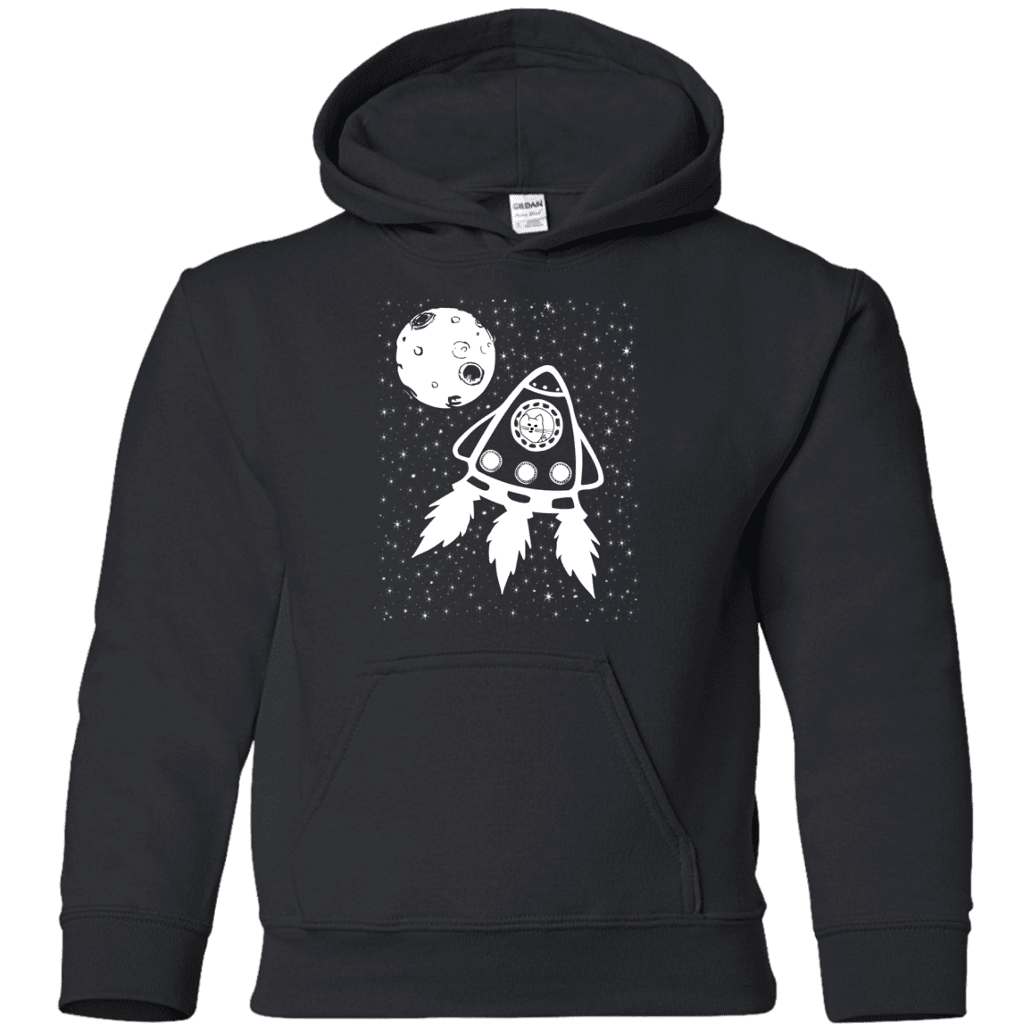 Sweatshirts Black / YS Catstronaut Youth Hoodie