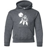 Sweatshirts Dark Heather / YS Catstronaut Youth Hoodie