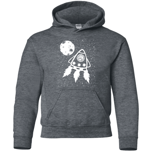 Sweatshirts Dark Heather / YS Catstronaut Youth Hoodie