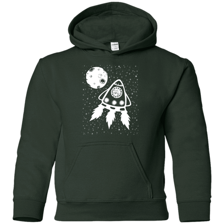 Sweatshirts Forest Green / YS Catstronaut Youth Hoodie