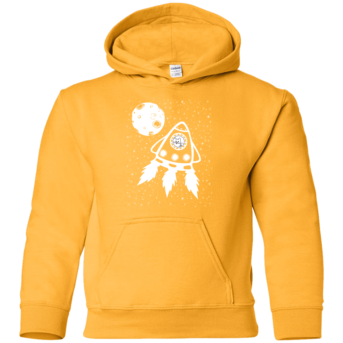 Sweatshirts Gold / YS Catstronaut Youth Hoodie