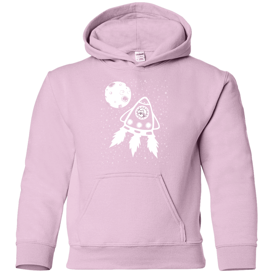 Sweatshirts Light Pink / YS Catstronaut Youth Hoodie