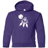 Sweatshirts Purple / YS Catstronaut Youth Hoodie
