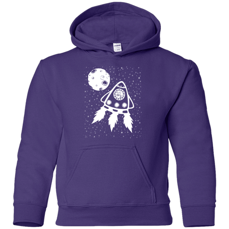 Sweatshirts Purple / YS Catstronaut Youth Hoodie