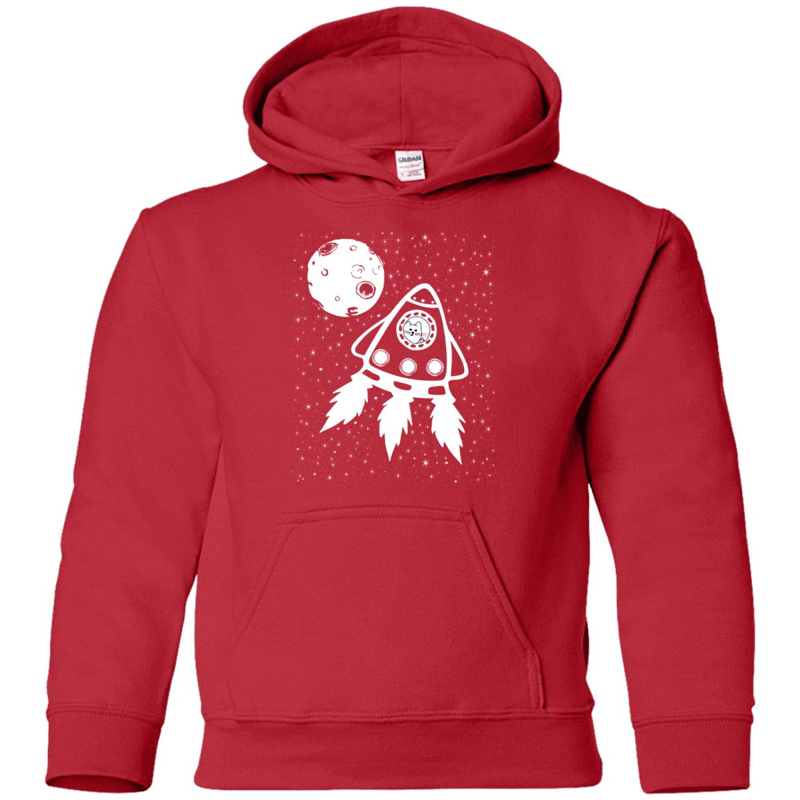 Sweatshirts Red / YS Catstronaut Youth Hoodie