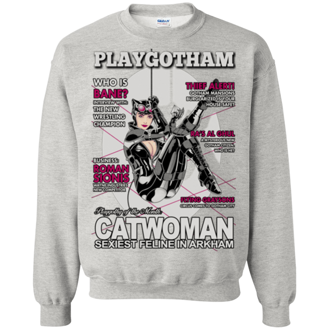 Sweatshirts Ash / Small Catwoman PlayGotham Crewneck Sweatshirt