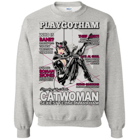 Sweatshirts Ash / Small Catwoman PlayGotham Crewneck Sweatshirt