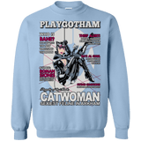 Sweatshirts Light Blue / Small Catwoman PlayGotham Crewneck Sweatshirt