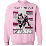 Sweatshirts Light Pink / Small Catwoman PlayGotham Crewneck Sweatshirt