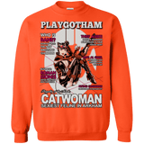 Sweatshirts Orange / Small Catwoman PlayGotham Crewneck Sweatshirt