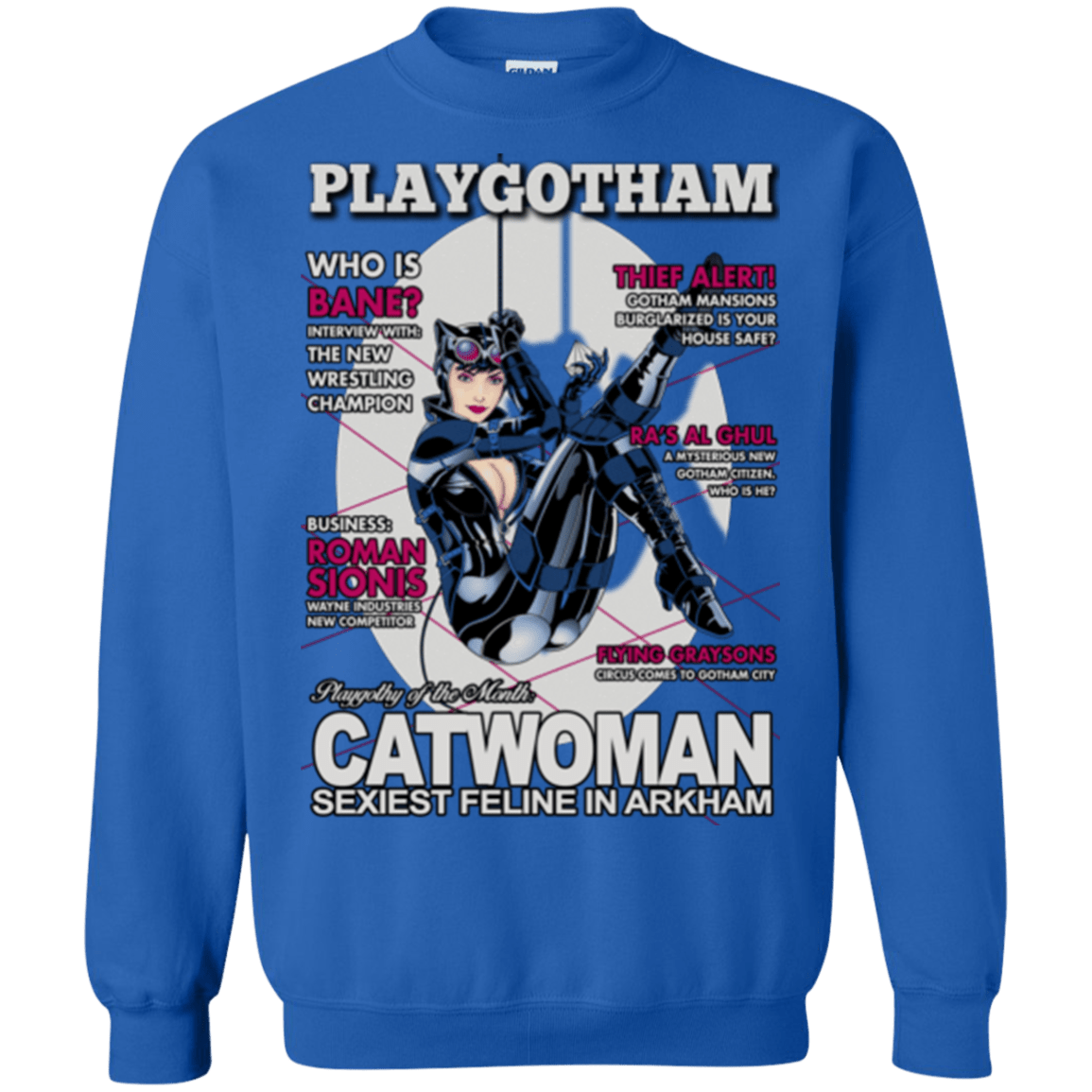 Sweatshirts Royal / Small Catwoman PlayGotham Crewneck Sweatshirt