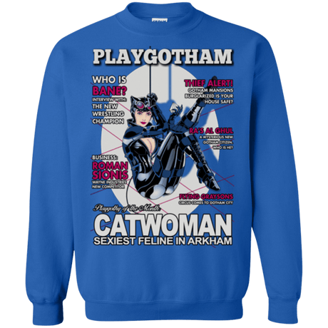 Sweatshirts Royal / Small Catwoman PlayGotham Crewneck Sweatshirt