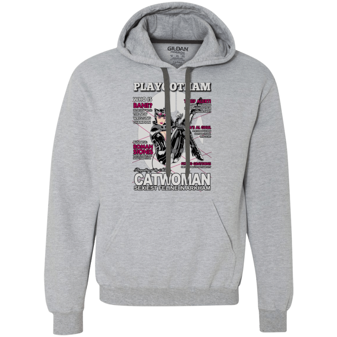 Sweatshirts Sport Grey / Small Catwoman PlayGotham Premium Fleece Hoodie