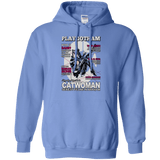 Sweatshirts Carolina Blue / Small Catwoman PlayGotham Pullover Hoodie