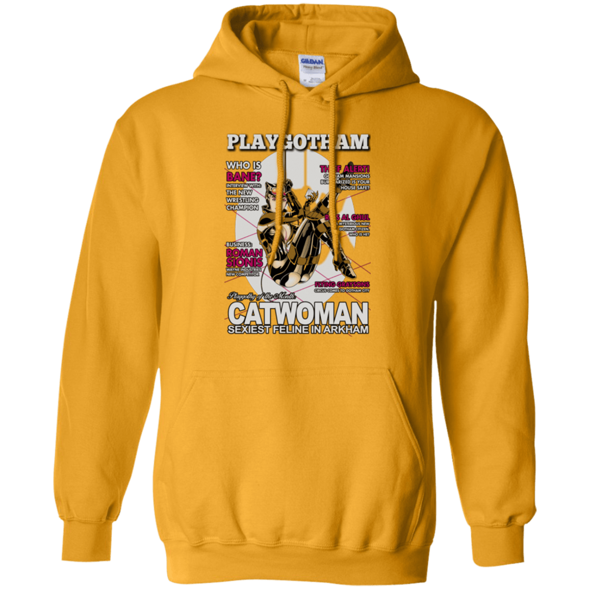 Sweatshirts Gold / Small Catwoman PlayGotham Pullover Hoodie