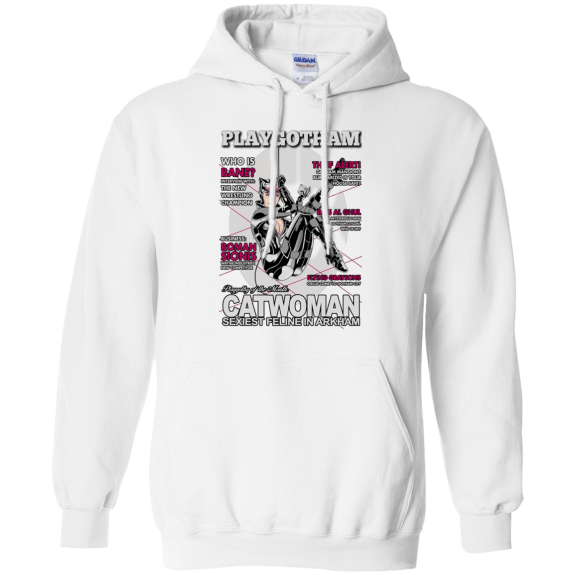 Sweatshirts White / Small Catwoman PlayGotham Pullover Hoodie