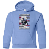 Sweatshirts Carolina Blue / YS Catwoman PlayGotham Youth Hoodie