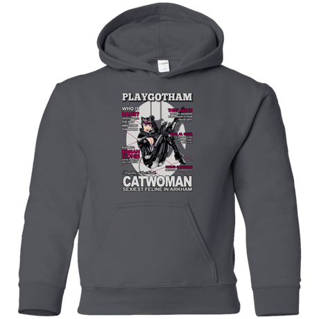 Sweatshirts Charcoal / YS Catwoman PlayGotham Youth Hoodie