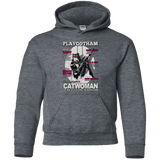 Sweatshirts Dark Heather / YS Catwoman PlayGotham Youth Hoodie