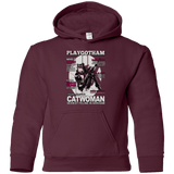 Sweatshirts Maroon / YS Catwoman PlayGotham Youth Hoodie