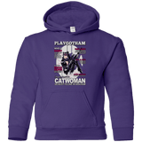 Sweatshirts Purple / YS Catwoman PlayGotham Youth Hoodie
