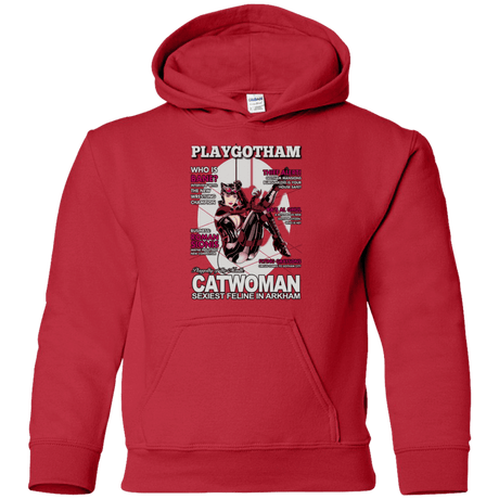 Sweatshirts Red / YS Catwoman PlayGotham Youth Hoodie