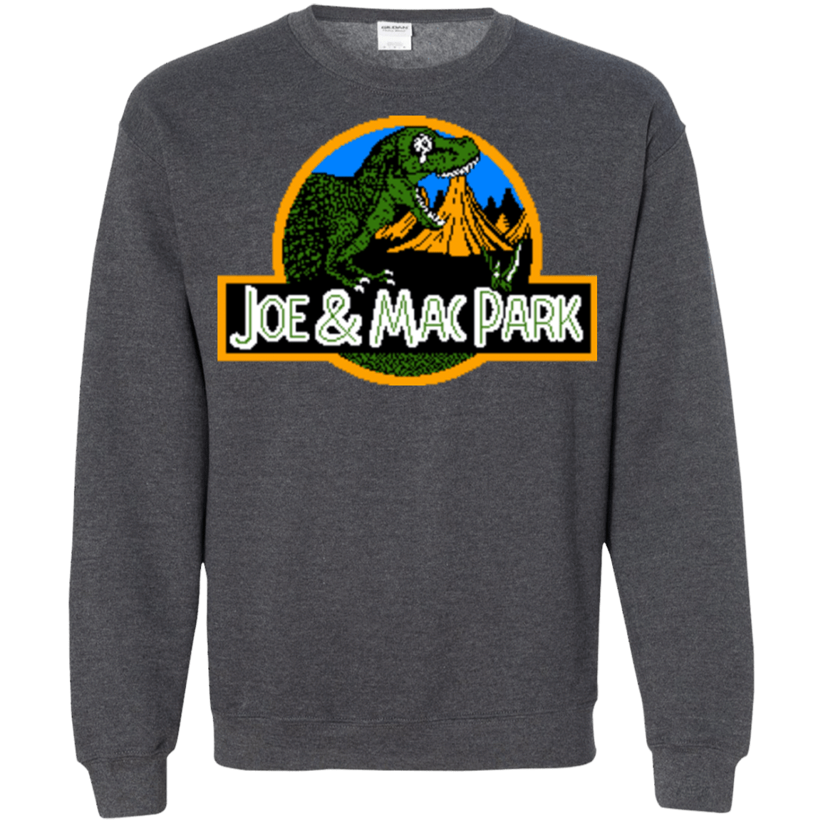Sweatshirts Dark Heather / Small Caveman park Crewneck Sweatshirt