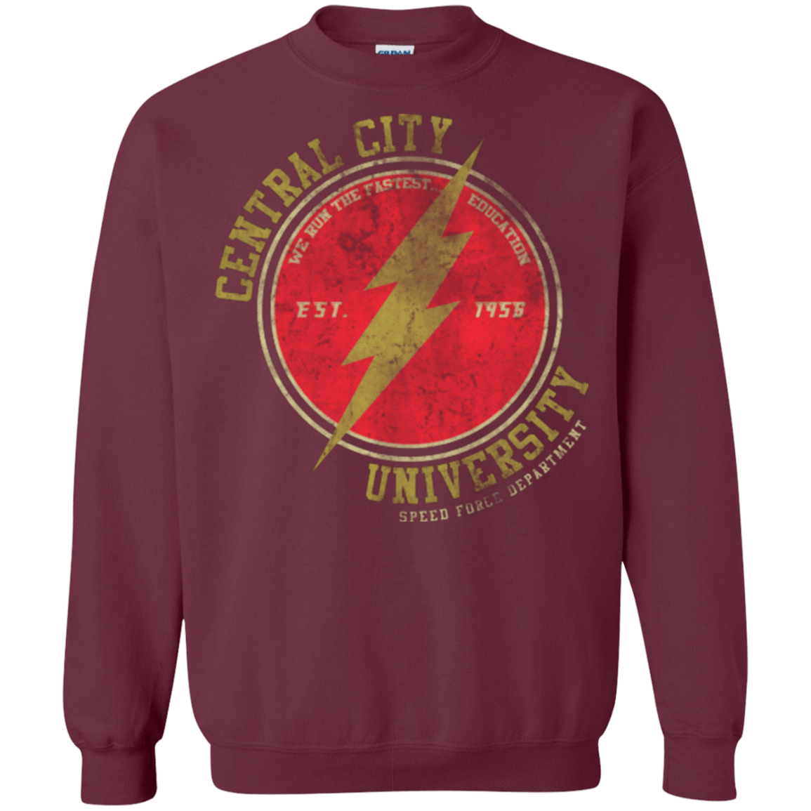 Sweatshirts Maroon / Small Central City U Crewneck Sweatshirt