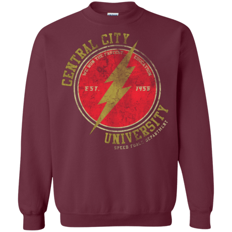Sweatshirts Maroon / Small Central City U Crewneck Sweatshirt