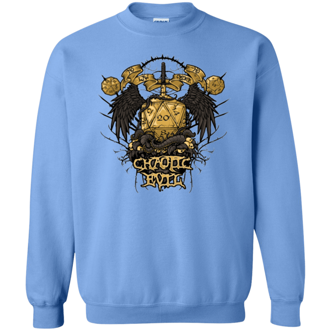 Sweatshirts Carolina Blue / Small CHAOTIC EVIL Crewneck Sweatshirt