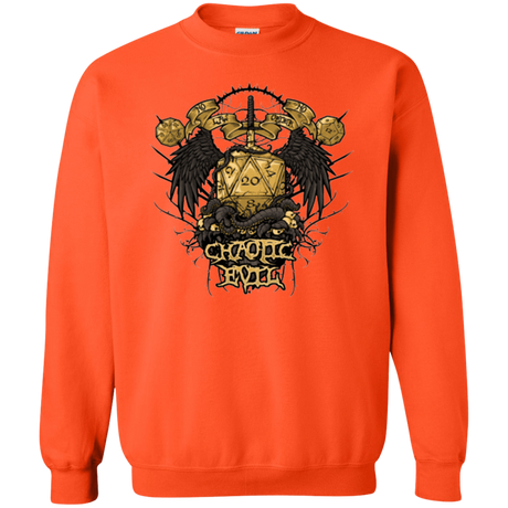 Sweatshirts Orange / Small CHAOTIC EVIL Crewneck Sweatshirt