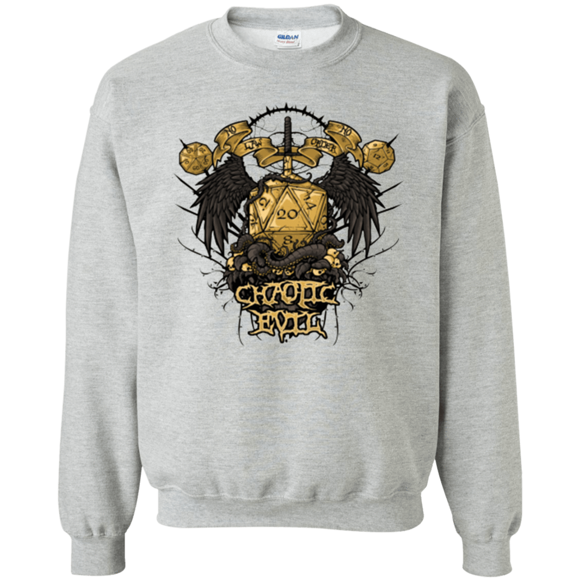 Sweatshirts Sport Grey / Small CHAOTIC EVIL Crewneck Sweatshirt