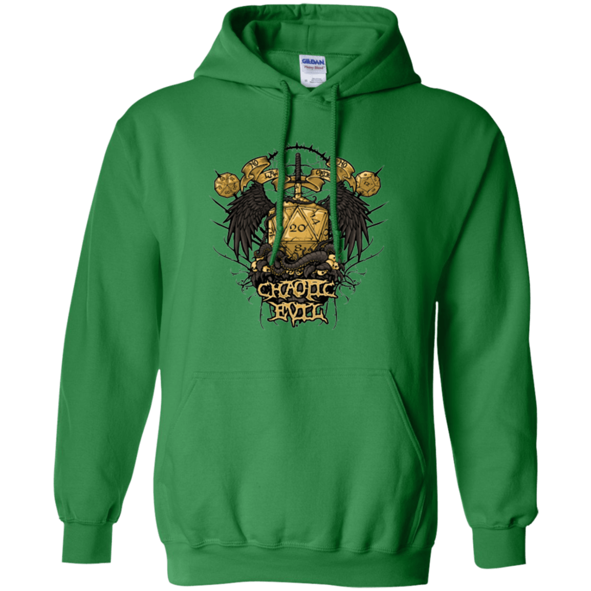 Sweatshirts Irish Green / Small CHAOTIC EVIL Pullover Hoodie