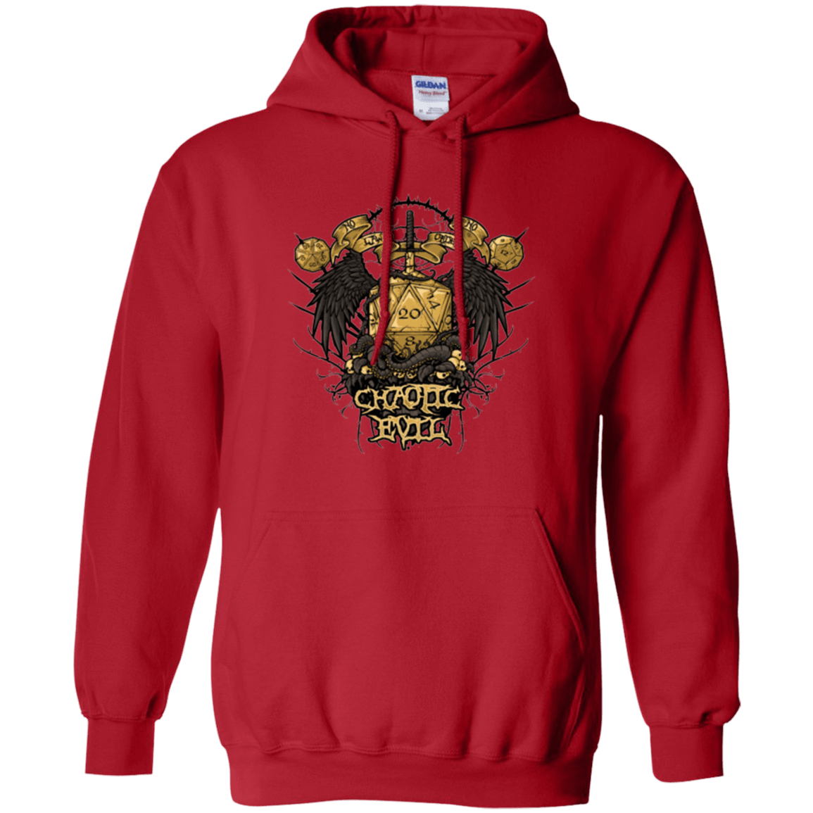 Sweatshirts Red / Small CHAOTIC EVIL Pullover Hoodie