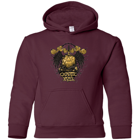 Sweatshirts Maroon / YS CHAOTIC EVIL Youth Hoodie