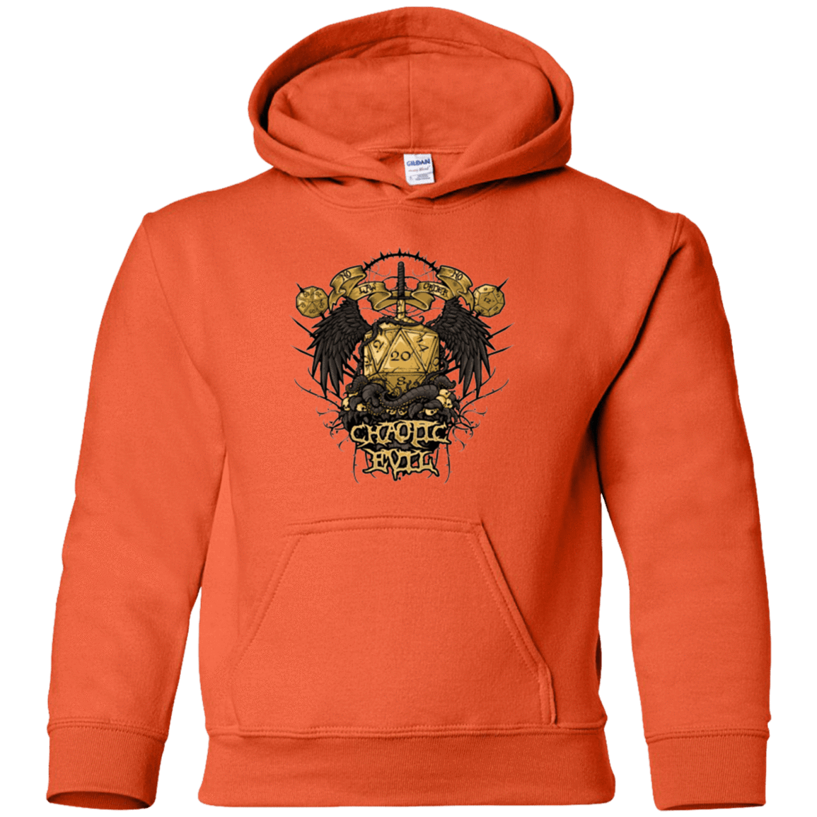 Sweatshirts Orange / YS CHAOTIC EVIL Youth Hoodie