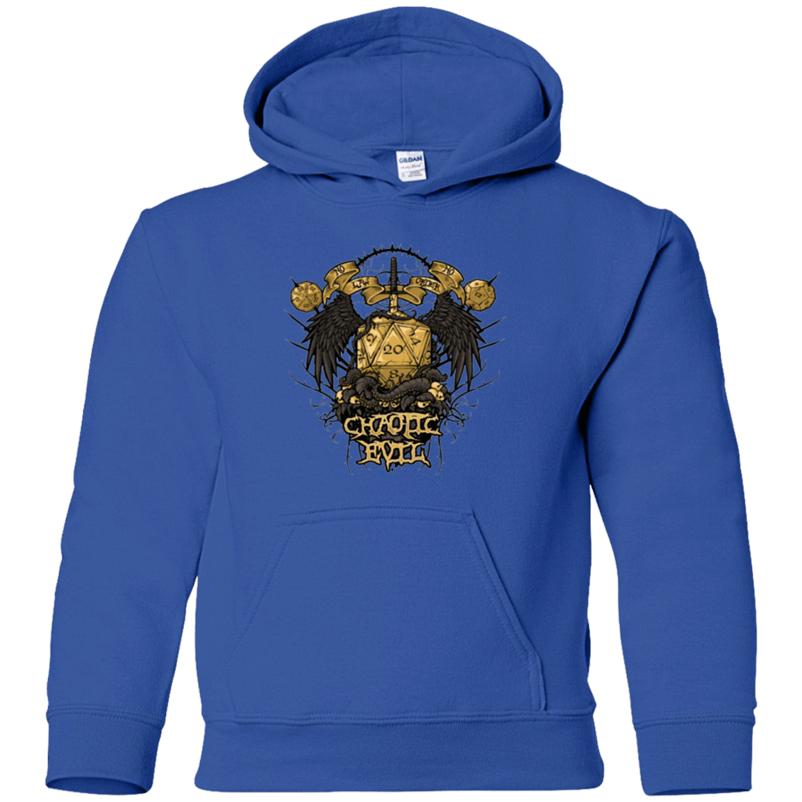 Sweatshirts Royal / YS CHAOTIC EVIL Youth Hoodie