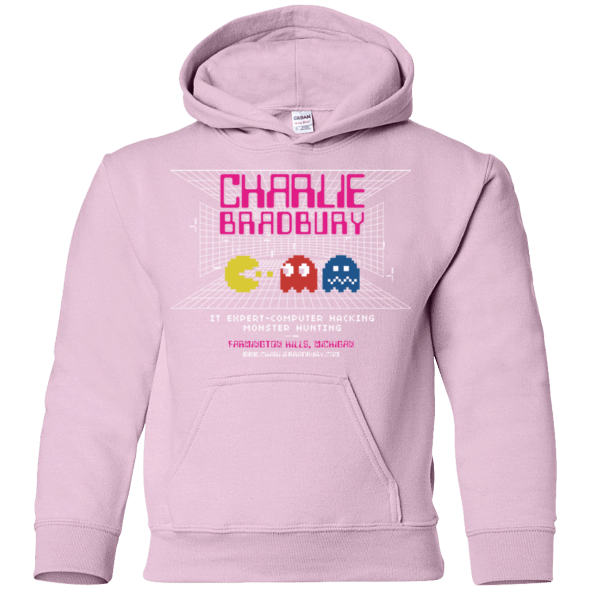 Sweatshirts Light Pink / YS Charlie Bradbury IT Youth Hoodie