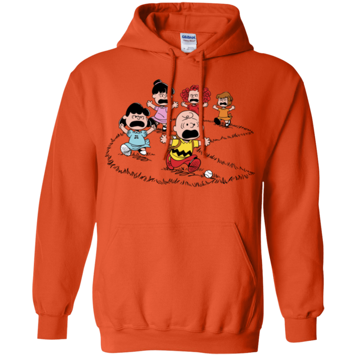 Sweatshirts Orange / Small Charlie Pac Man Pullover Hoodie