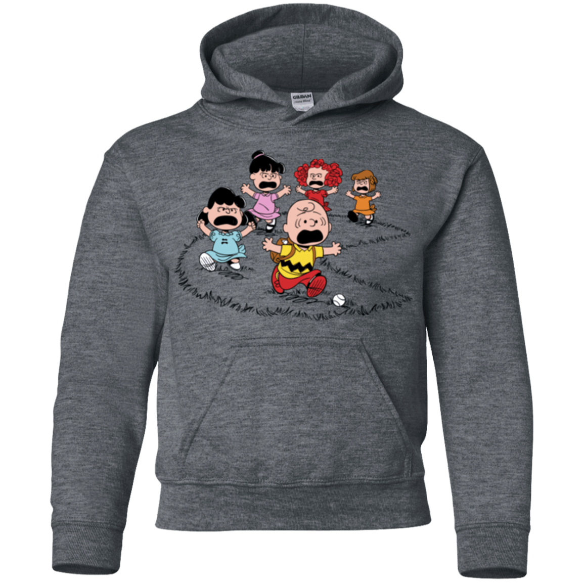 Sweatshirts Dark Heather / YS Charlie Pac Man Youth Hoodie