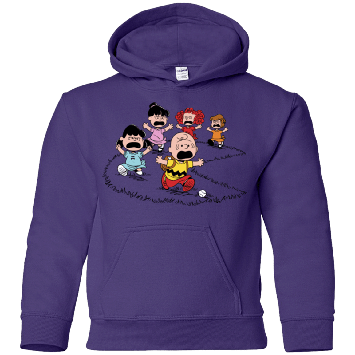 Sweatshirts Purple / YS Charlie Pac Man Youth Hoodie