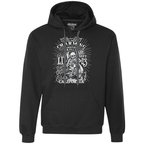 Sweatshirts Black / S Charming Moto Rally Premium Fleece Hoodie